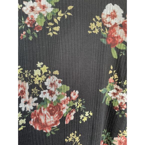 NWT Francesca's Trixxi Black Floral Soft Keyhole Shift Dress Womens Size Medium - Picture 3 of 12